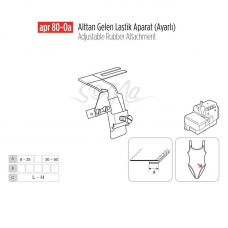 Alttan Gelen Lastik Apara Ayarlı 30mm/ APR80-0A