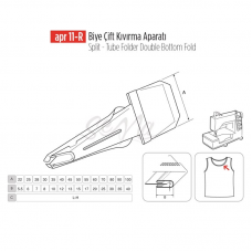 Biye Çift Kıvırma Apara 90x35mm / APR 11-R