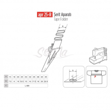 Şerit Apara 45x22mm / APR 25-R