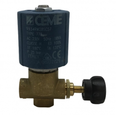 Ütü Solenoid Valf 1/4 (2 Yollu-Ayarlı-Büyük Soketli) / 9934