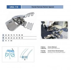 Kavisli Kemer Aparatı 85x55 XH / UMA-118