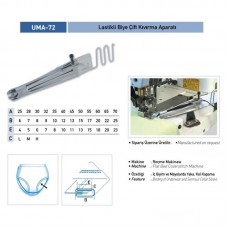 Lastikli Biye Çift Kıvırma Aparatı 30x8 / UMA-72